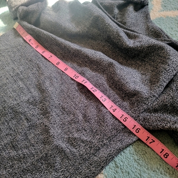 Theory 100% Wool Open Front Collared Lightweight Cardigan Sweater Small Gray - Picture 8 of 9